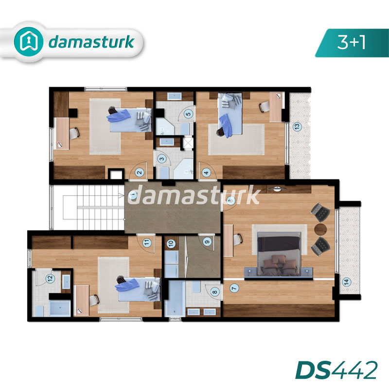 Villas de luxe à vendre à Beylikdüzü - Istanbul DS442 | damasturk Immobilier 02