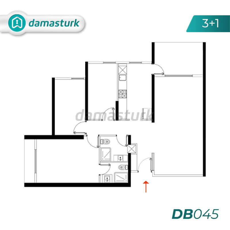 فروش آپارتمان در عثمان غازي - بورصا DB045 | املاک داماس تورک 02