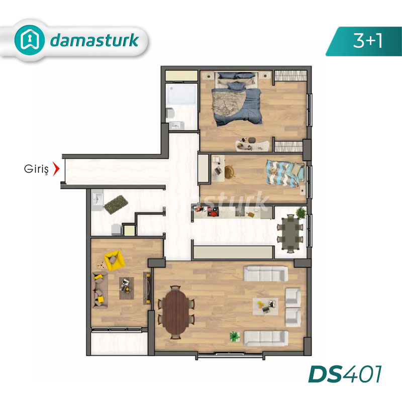 آپارتمان برای فروش در استانبول - Bağcılar DS401 || املاک داماستورک 02