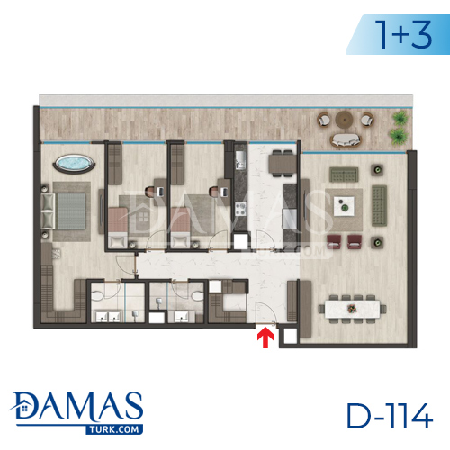 Damas Project D-114 in Istanbul - Floor plan picture 03