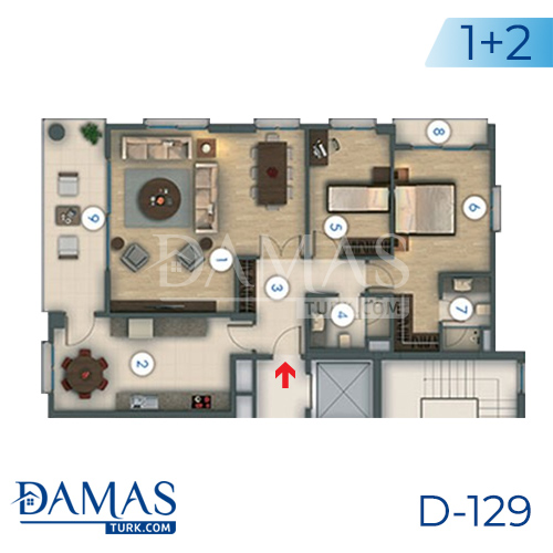 Damas Project D-129 in Istanbul - Floor plan picture 03