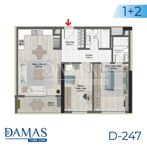 Damas Project D-247 in Istanbul - Floor plan picture 03