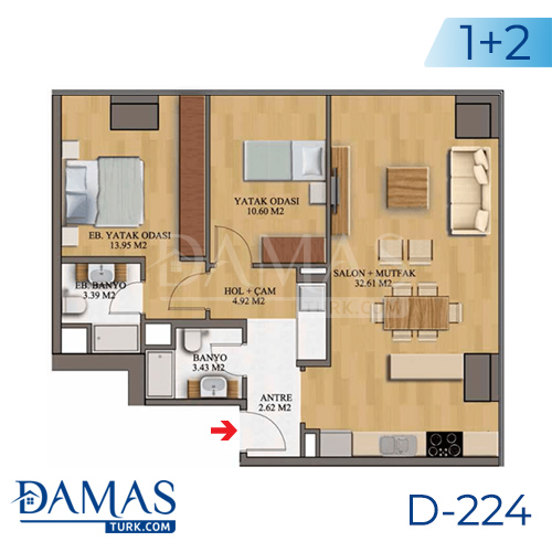 Damas Project D-224 in Istanbul - Floor plan picture  03