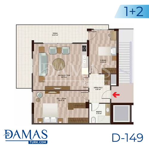 Damas Project D-148 in Istanbul - Floor plan picture 03