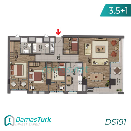 Istanbul Property - Turkey Real Estate - DS191 || damas.net 04