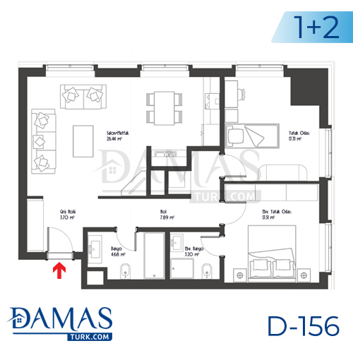 Damas Project D-156 in Istanbul - Floor plan picture 03