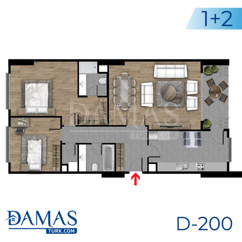 Damas Project D-200 in Istanbul - Floor plan picture  03