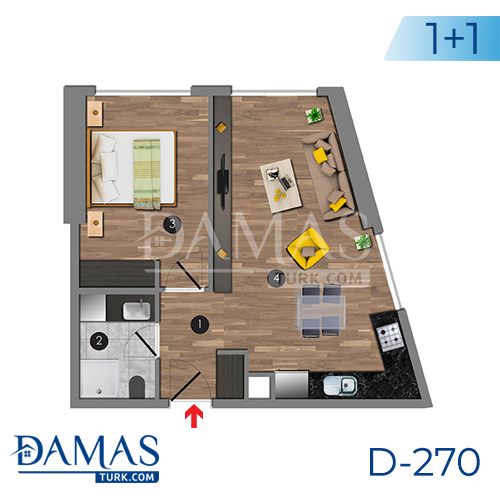 Damas Project D-270 in Istanbul - Floor plan picture 03