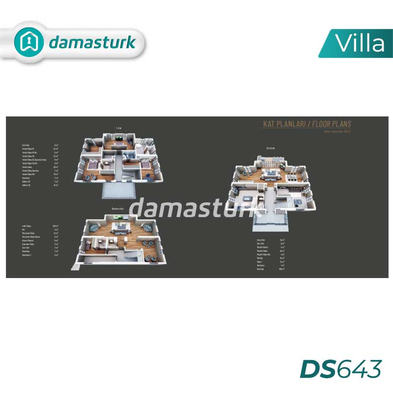 Luxury villas for sale in Çekmeköy - Istanbul DS643 | damasturk Real Estate 03
