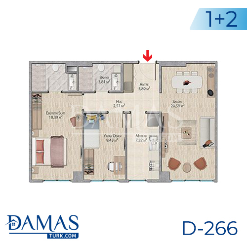 Damas Project D-266 in Istanbul - Floor plan picture 03
