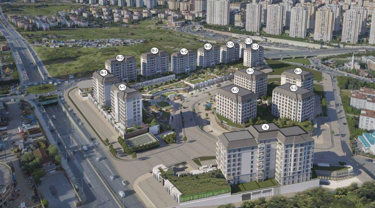 Apartments for sale in Turkey - Istanbul - the complex DS380  || damasturk Real Estate  03