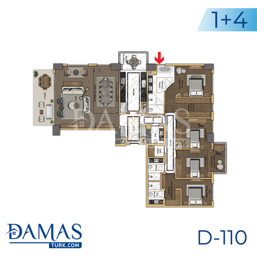 Damas Project D-110 in Istanbul - Floor plan picture 03