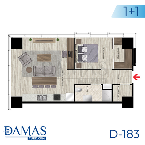 Damas Project D-183 in Istanbul - Floor plan picture  03
