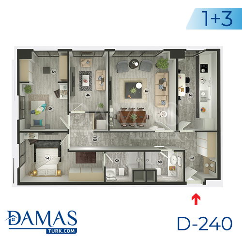 Damas Project D-240 in Istanbul - Floor plan picture  03