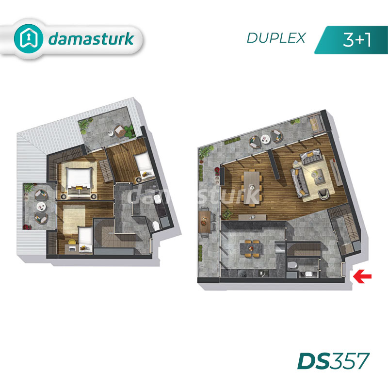 Apartments for sale in Turkey - Istanbul - the complex DS357 || damasturk Real Estate Company 03