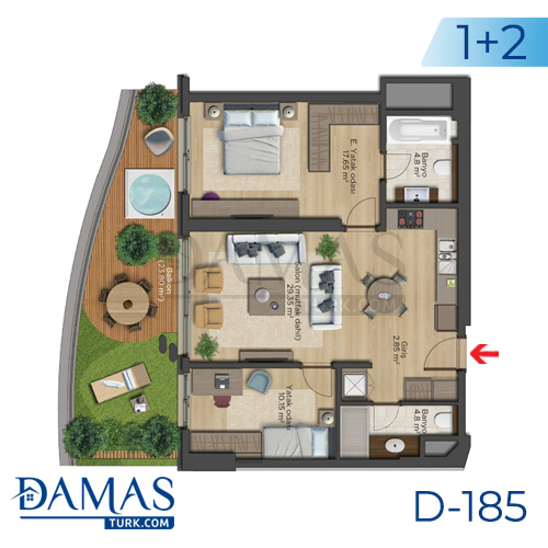 Damas Project D-185 in Istanbul - Floor plan picture  03