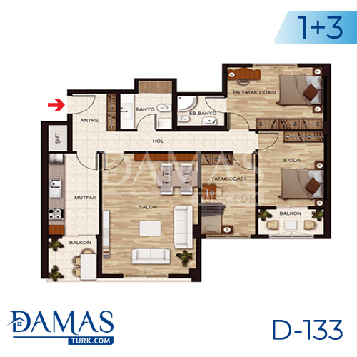 Damas Project D-131 in Istanbul - Floor plan picture 03
