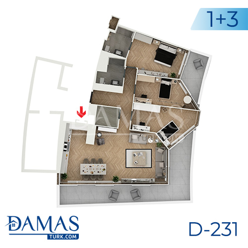 Damas Project D-231 in Istanbul - Floor plan picture  03
