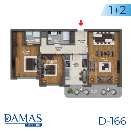Damas Project D-166 in Istanbul - Floor plan picture  04