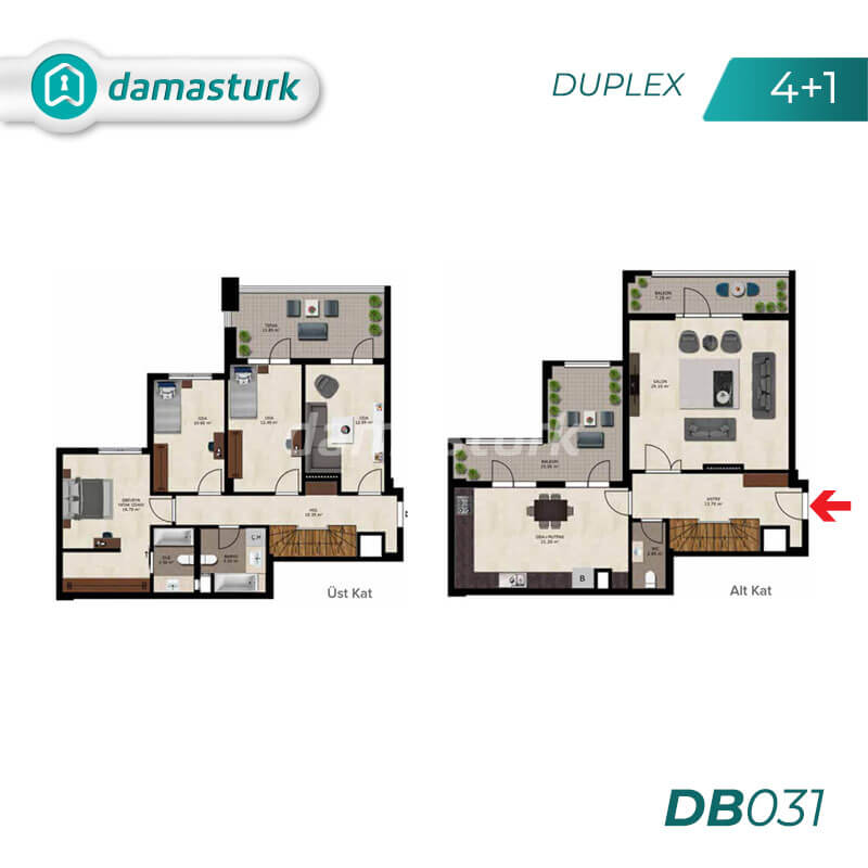 Apartments for sale in Bursa Turkey - complex DB031 || damasturk Real Estate Company 03