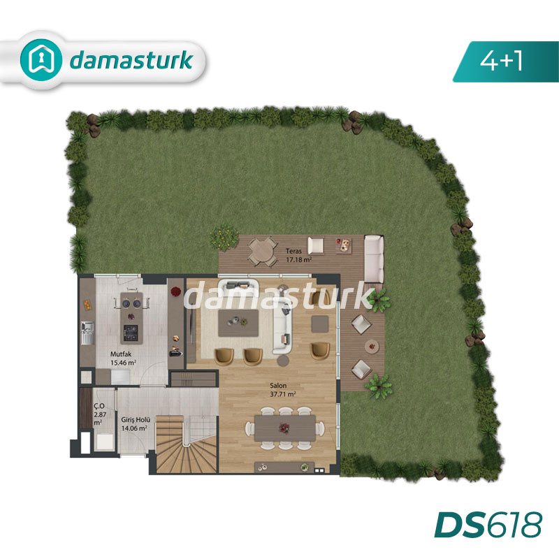 Apartments for sale in Sancaktepe - Istanbul DS618 | damasturk Real Estate 03