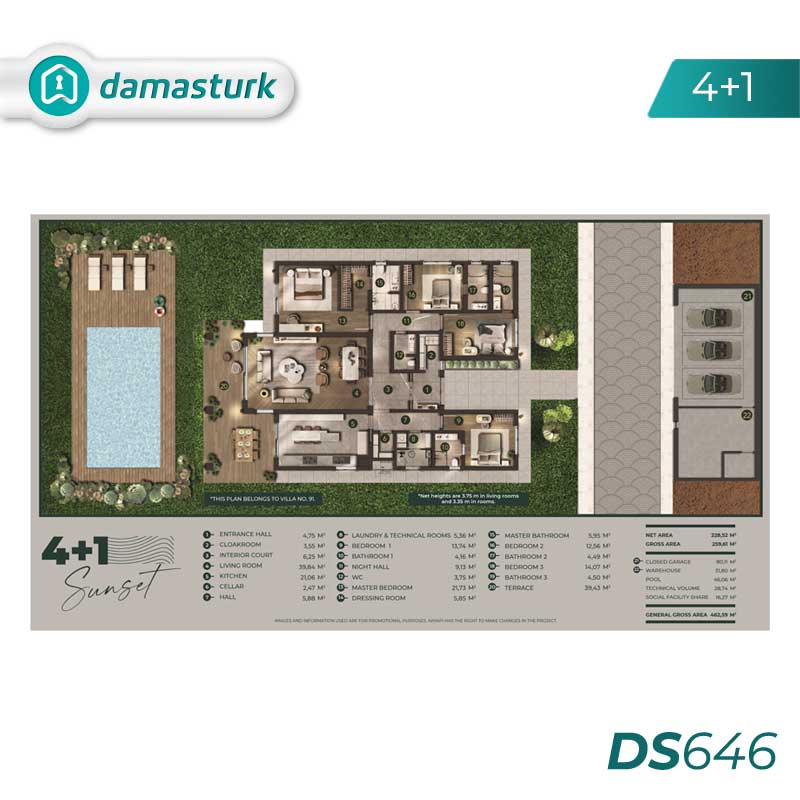 Villas for sale in Büyükçekmece - Istanbul DS646 | damasturk Real Estate 01