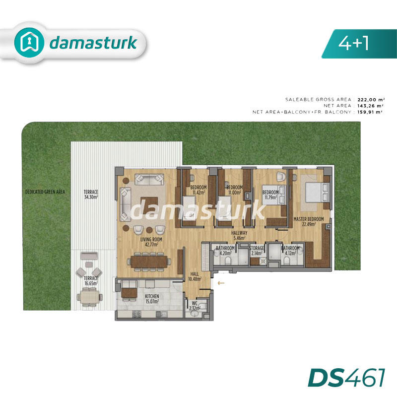 Apartments for sale in Üsküdar - Istanbul DS461 | damasturk Real Estate 05