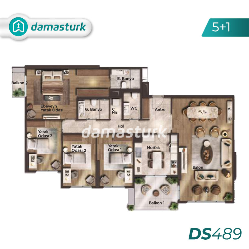 Apartments for sale in Beylikdüzü - Istanbul DS589 | damasturk Real Estate 07