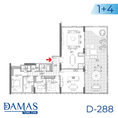 Damas Project D-288 in Istanbul - Floor plan picture 04