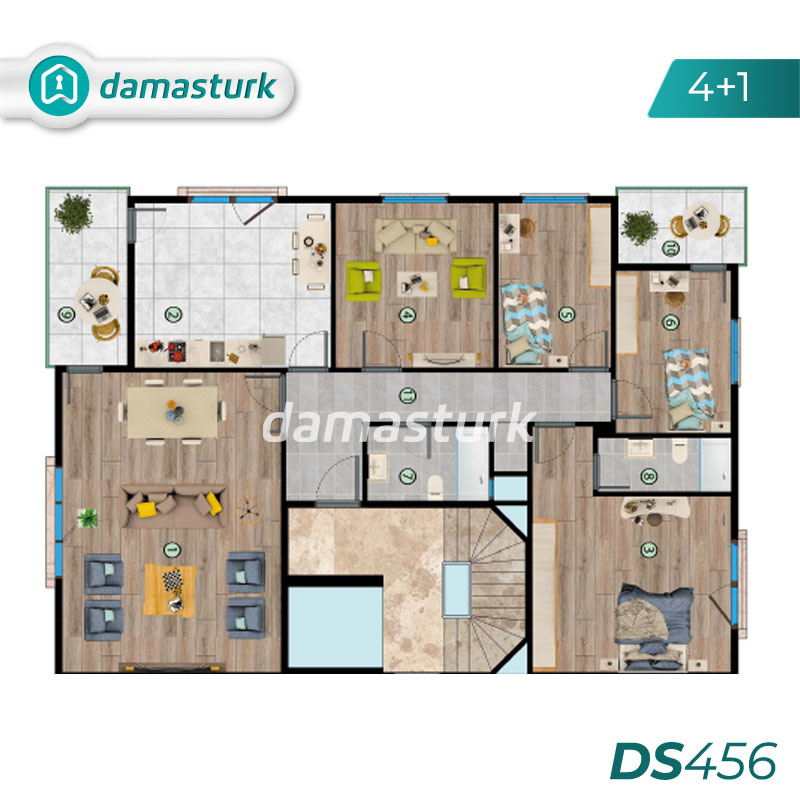 Apartments for sale in Beylikdüzü - Istanbul DS456 | damasturk Real Estate 03
