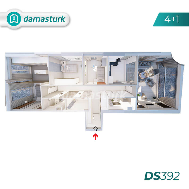 فروش آپارتمان در استانبول -  اسنيورت - DS392 || املاک داماس تورک 04