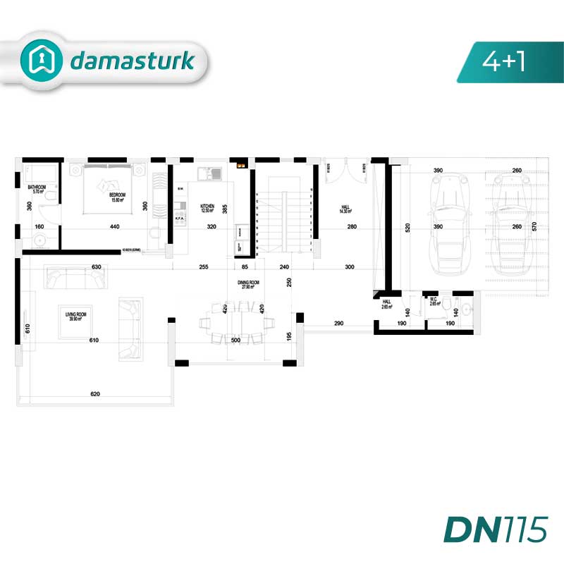Villas à vendre à Alanya - Antalya DN115 | DAMAS TÜRK Immobilier 02