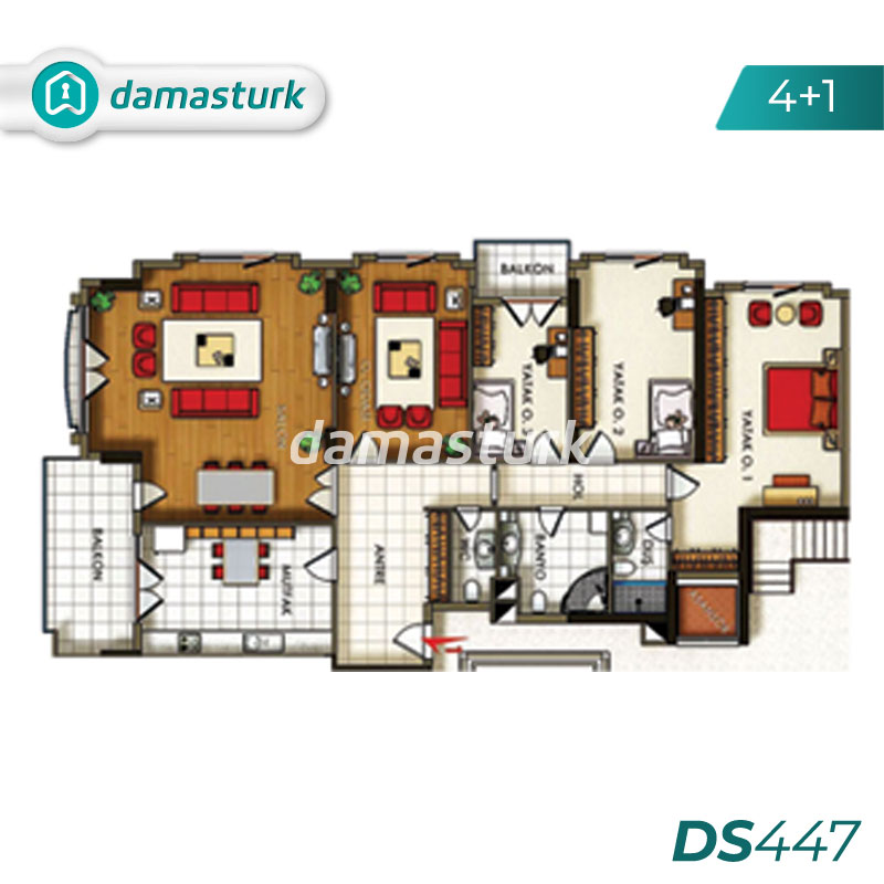 Apartments for sale in Büyükçekmece - Istanbul DS447 | damasturk Real Estate 03