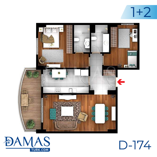 Damas Project D-174 in Istanbul -Floor plan picture  04