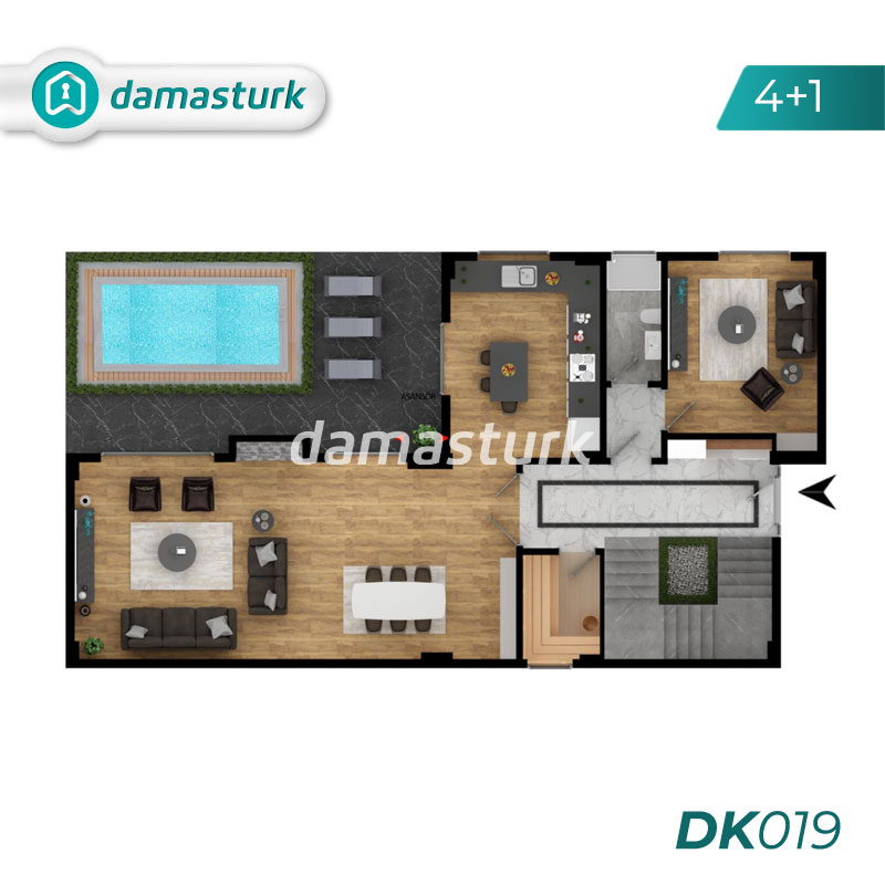 Apartments and villas for sale in Başiskele - Kocaeli DK019 | damasturk Real Estate 03
