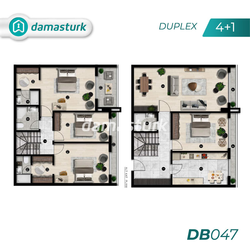 Appartements à vendre à Nilufer-Bursa DB047 | damasturk Immobilier 04