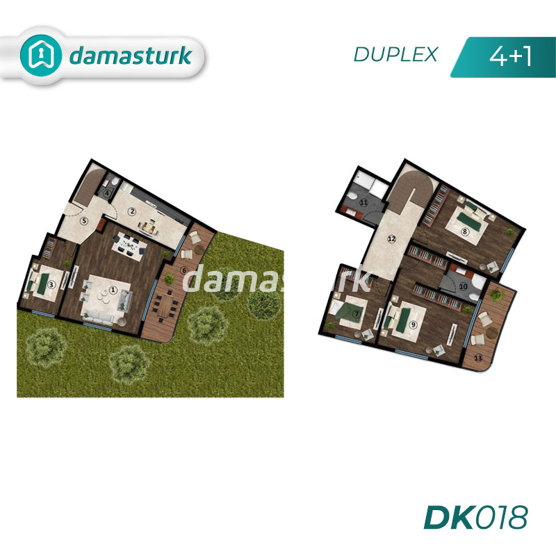 Appartements à vendre à Başiskele - Kocaeli DK018 | damasturk Immobilier 04