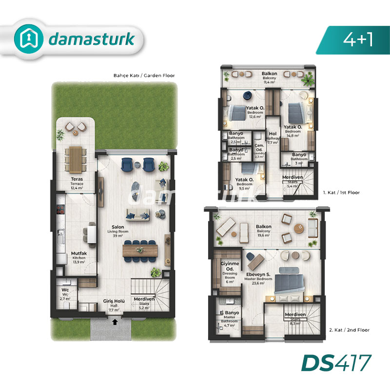 Real estate for sale in Küçükçekmece - Istanbul DS417 | damasturk Real Estate 05