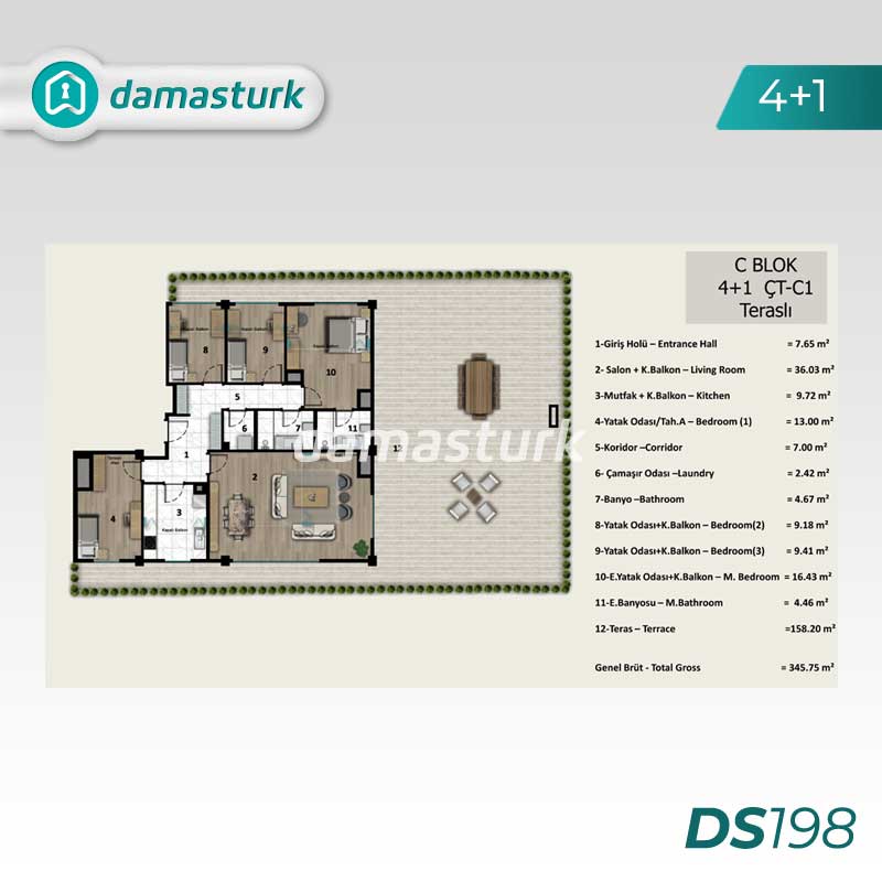 Apartments for sale in Kücükçekmece - Istanbul DS198 | DAMAS TÜRK Real Estate 05