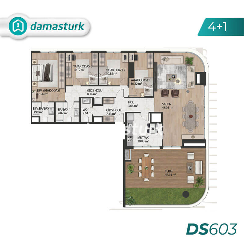Appartements à vendre à Bağcılar - Istanbul DS603 | DAMAS TÜRK Immobilier 04