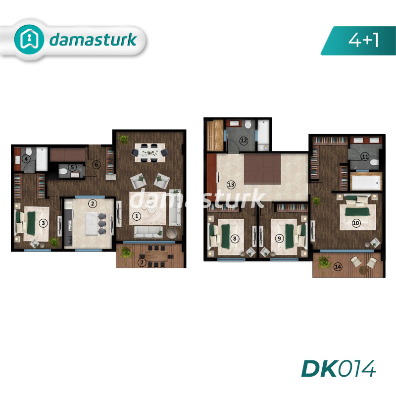Appartements à vendre à Kartepe - Kocaeli DK014 | damasturk Immobilier 04