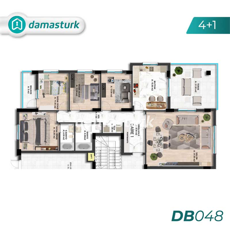 Apartments for sale in Mudanya - Bursa DB048 | damasturk Real Estate 02