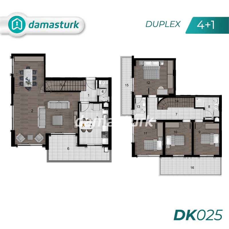 Appartements à vendre à Başiskele - Kocaeli DK025 | damasturk Immobilier 04