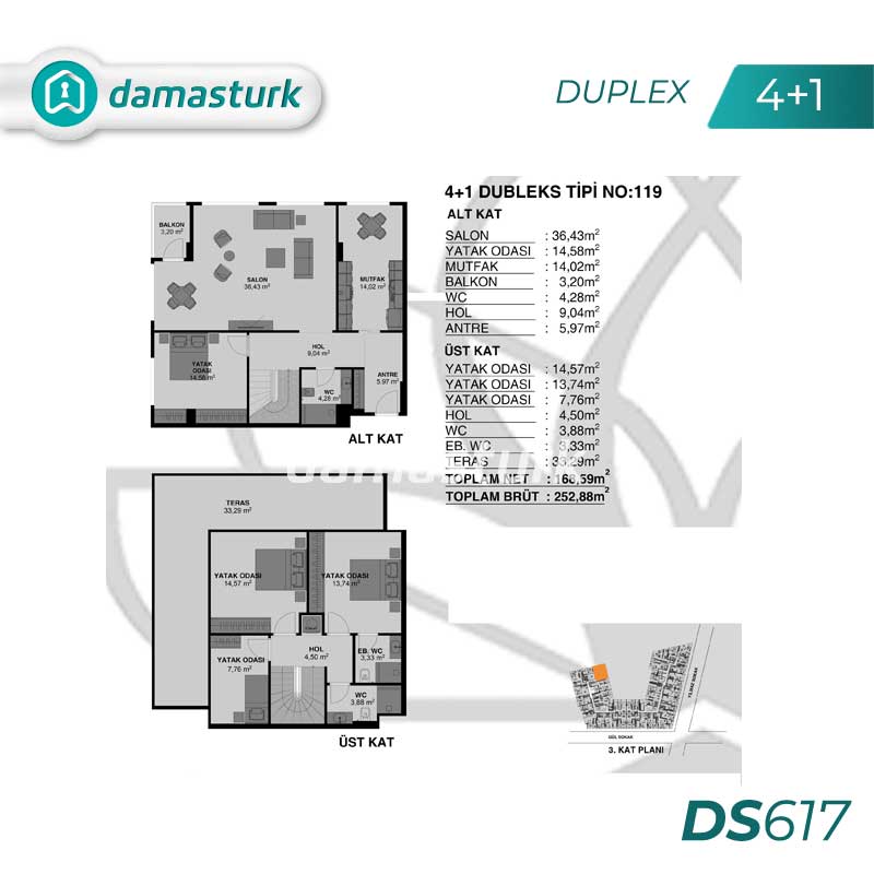 Apartments for sale in Eyüpsultan - Istanbul DS617 | damasturk Real Estate 04