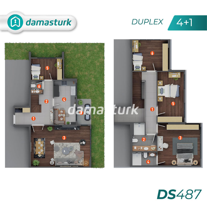 Apartments for sale in Bahçeşehir - Istanbul DS487 | damasturk Real Estate 05
