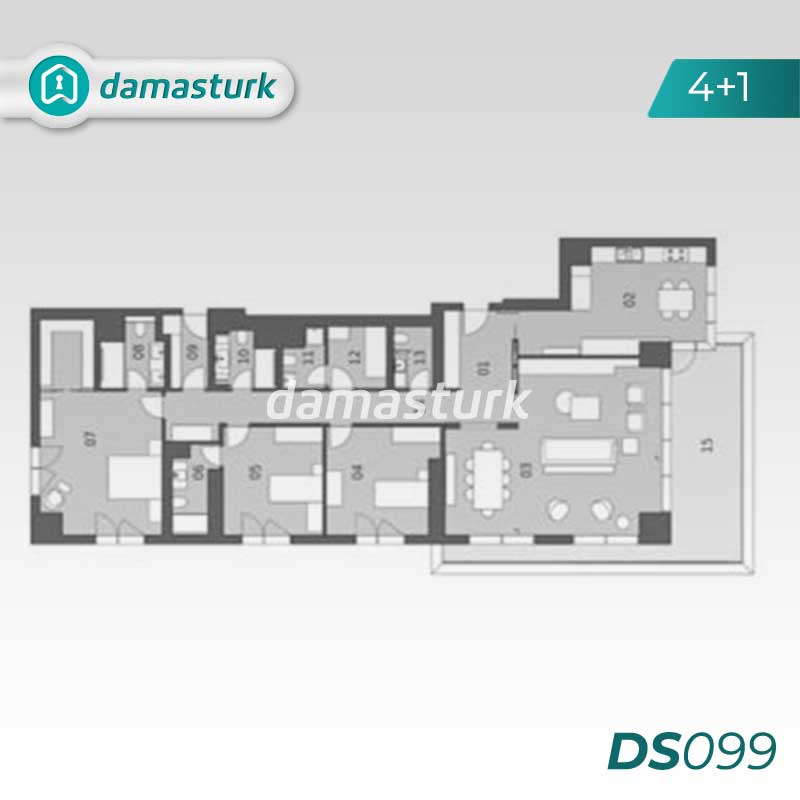 Apartments for sale in Bakırköy - Istanbul  DS099 | damasturk Real Estate  03
