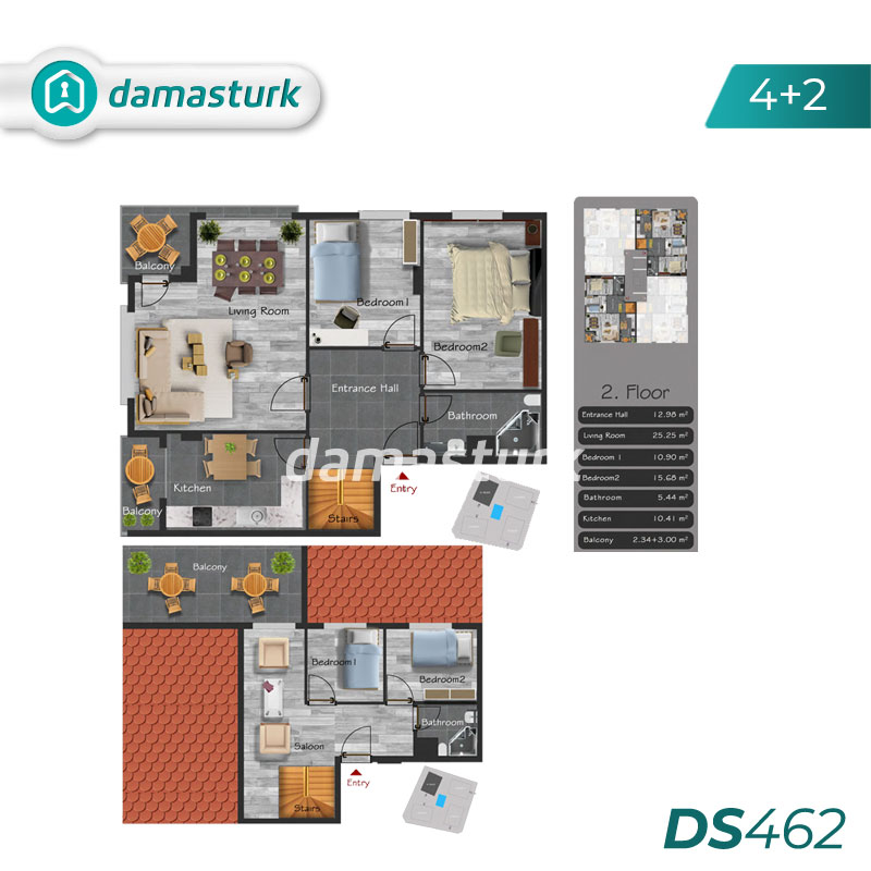 Appartements à vendre à Beylikdüzü - Istanbul DS462 | damasturk Immobilier 03