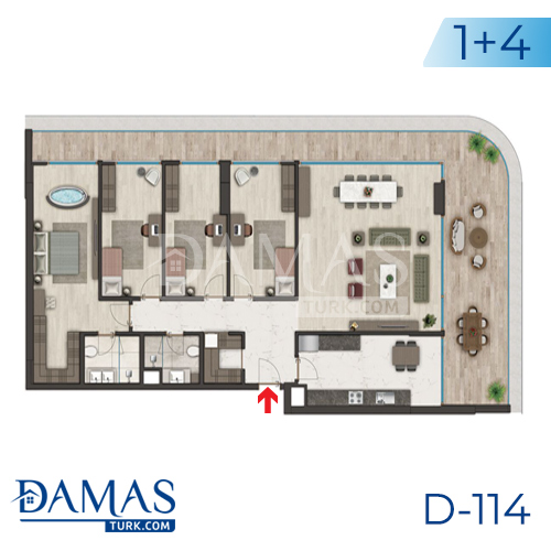 Damas Project D-114 in Istanbul - Floor plan picture 04