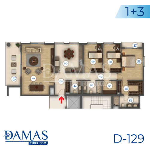 Damas Project D-129 in Istanbul - Floor plan picture 04