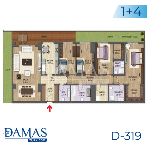 Damas Project D-301 in Bursa - Floor plan picture 04